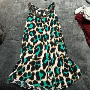 INC International Concepts  Dress with Leopard Print